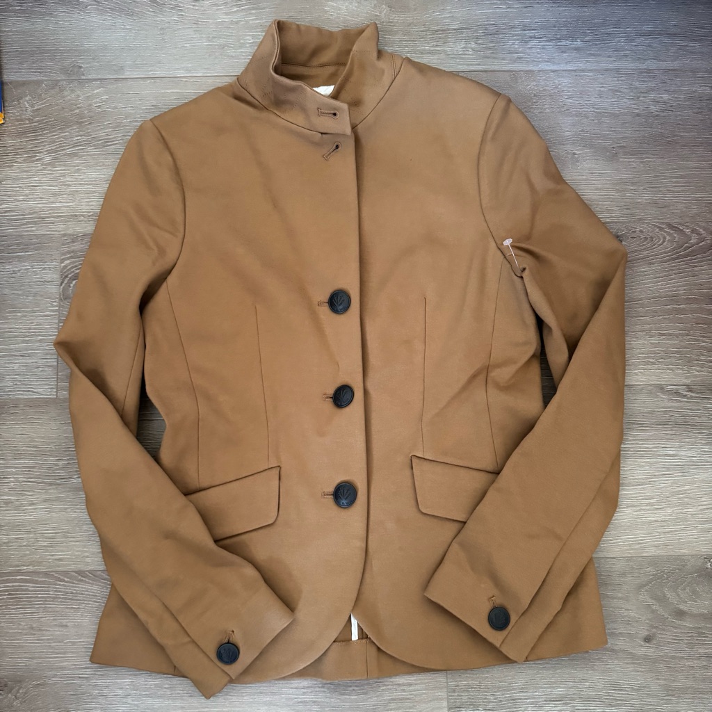 Tailored Camel Women's Jacket - Classic Button Front